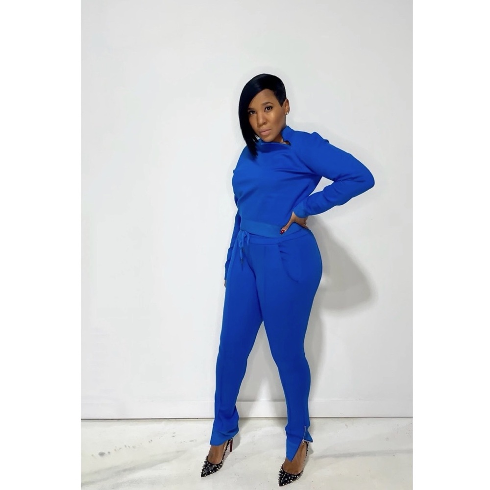 Blue Two Piece Set